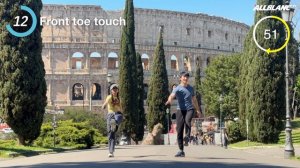 콜로세움 배경으로 서서하는 복근운동 10min Standing ABS