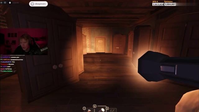 ДИПИНС ИГРАЕТ В РОБЛОКС DOORS С ЧАТОМ РУЛЕТКОЙ