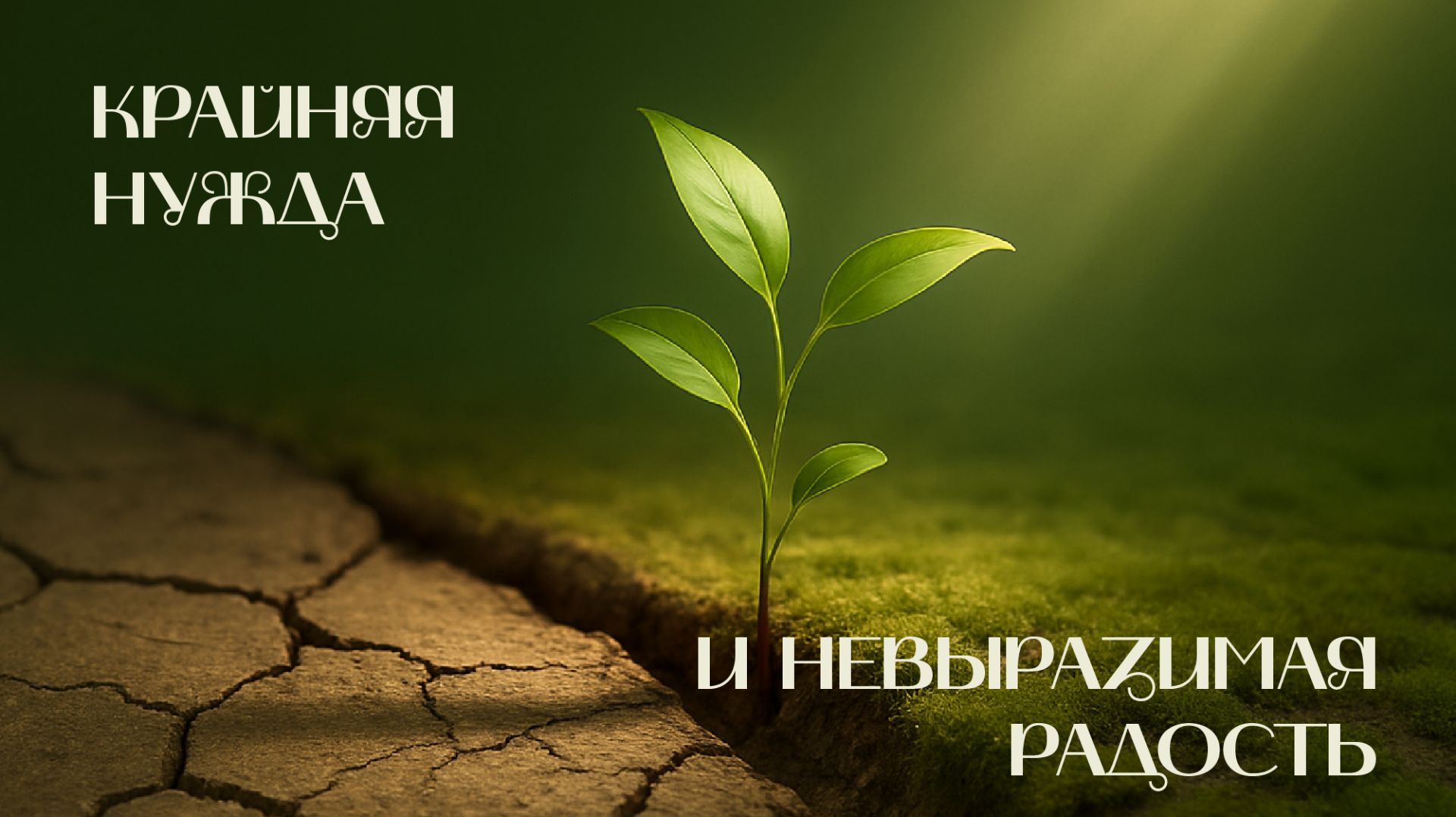 Крайняя нужда и невыразимая радость  Древо жизни