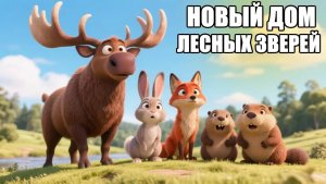 Новый дом для лесных зверей. Сказка для детей. Сказка на ночь.
