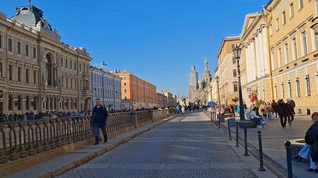 Санкт-Петербург.  Набережная канала Грибоедова. Казанский собор, Спас на крови. Весенние каникулы