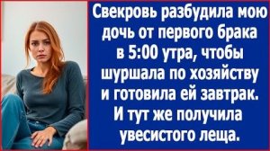 ИСТОРИИ ИЗ ЖИЗНИ|Свекровь разбудила мою дочь в 5 утра|РЕАЛЬНЫЕ ИСТОРИИ|ЖИЗНЕННЫЕ ИСТОРИИ