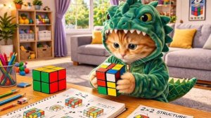 Мама дала ему кубик… А что случилось дальше? 😳 #кошка #историякота #мотивация