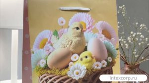 Подарочный пакет ЦЫПЛЯТА В ЛУКОШКЕ, бумага, 23х17 см, APF806400-2