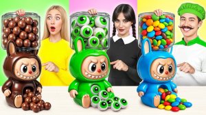 Кулинарный Челлендж# Уэнсдей Против Бабушки # Удивительные Кулинарные Лайфхаки от Candy DO