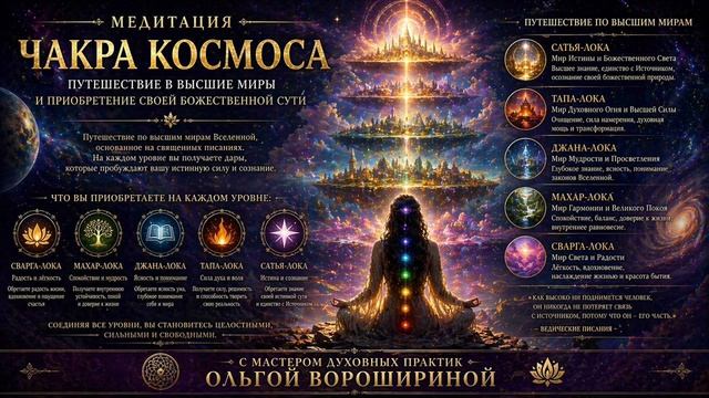 Медитация Чакра космоса: путешествие в высшие миры и обретение силы