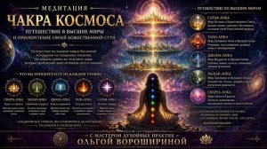 Медитация "Чакра космоса: путешествие в высшие миры и обретение силы"