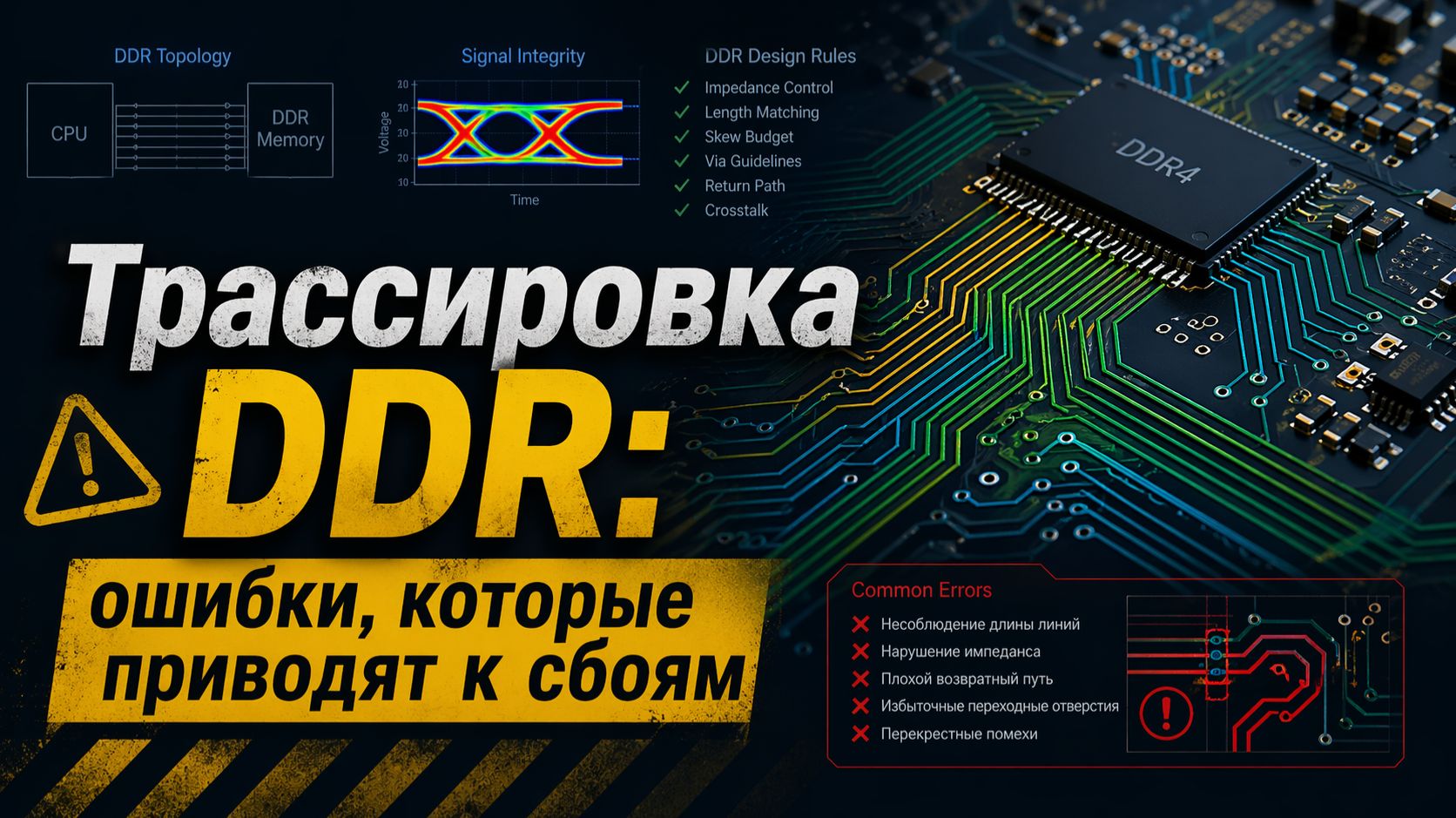 DDR и параллельные интерфейсы: как не сломать плату