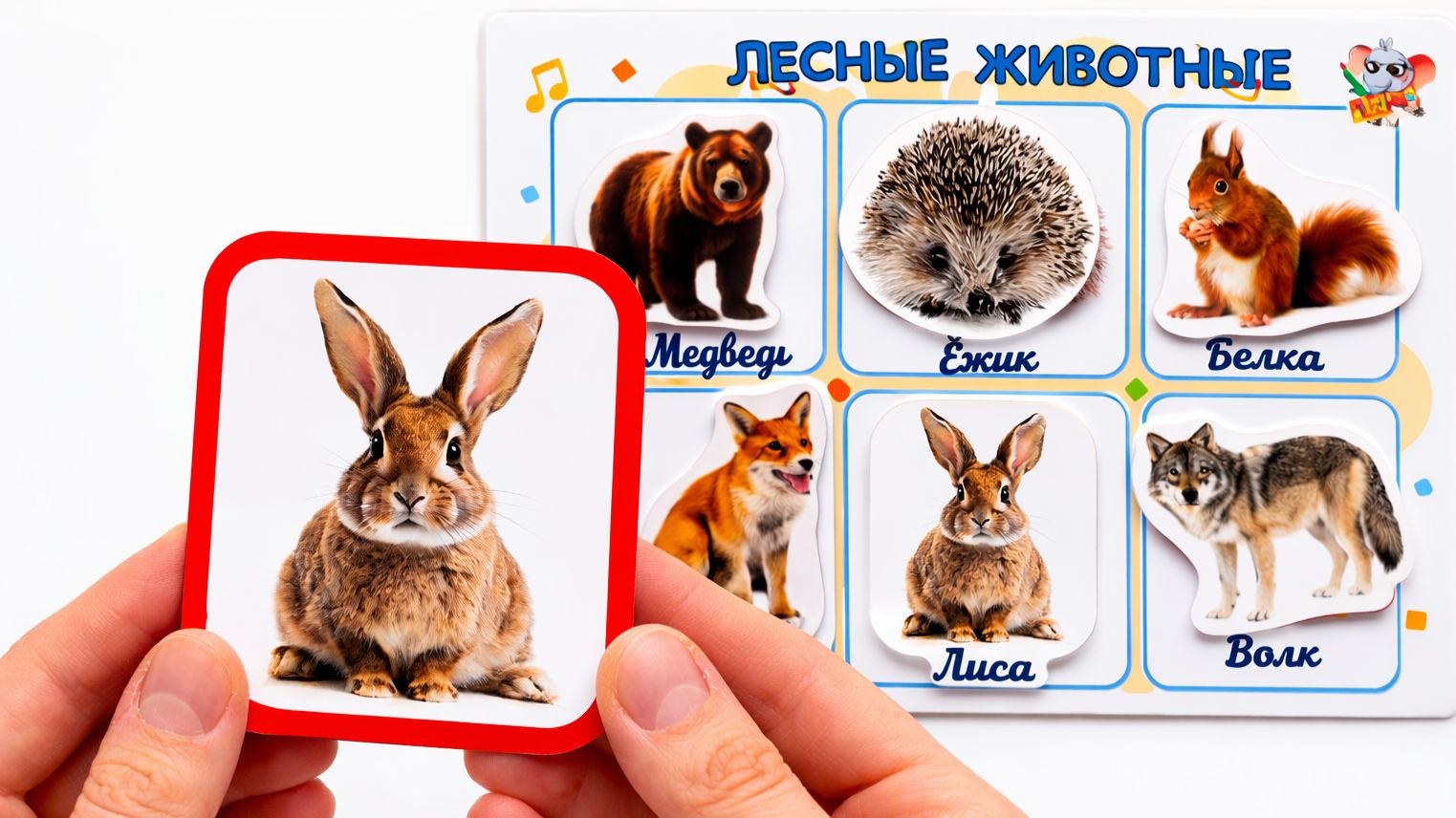 Лесные животные для детей 🦊 Учим животных | Развивающее видео для малышей