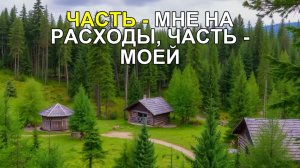 Часть - мне на расходы, часть - моей дочке на курсы, тебе - хрен