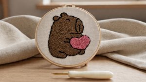 Ковровая вышивка «Капибара»