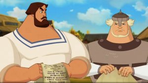 Три Богатыря - Алеша Попович и Тугарин Змей