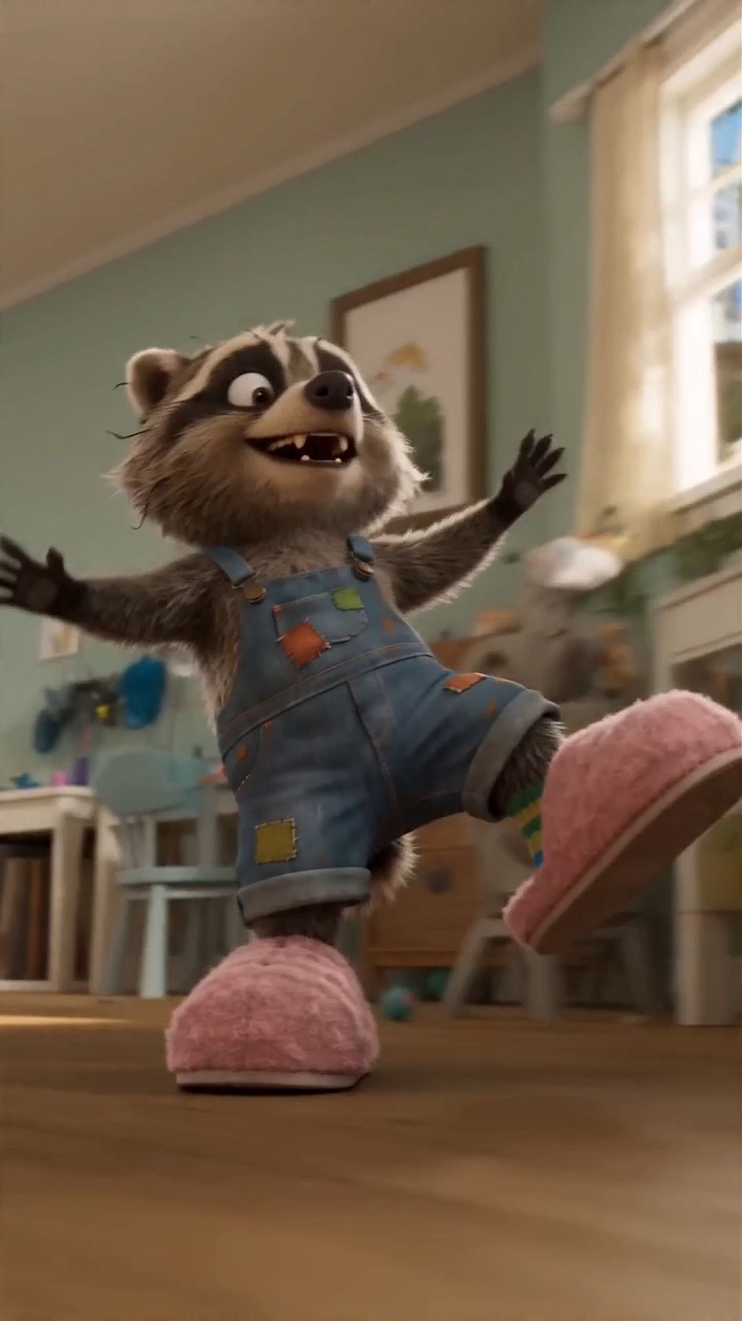 Енот и тапки