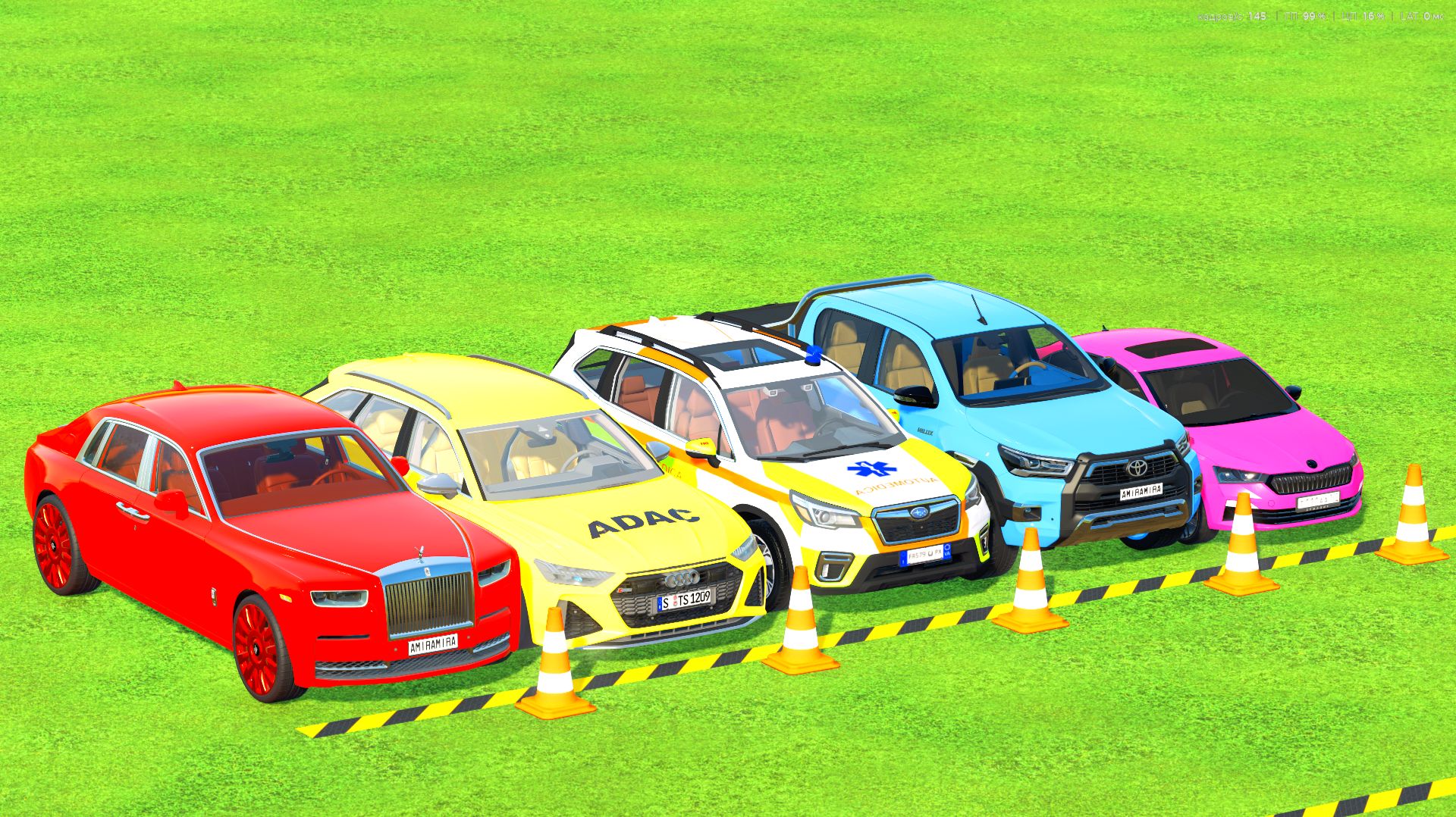 Для детей: ТРАНСПОРТИРОВКА AUDI ROLLS-ROYCE SUBARU TOYOTA SKODA 2 ЧАСТЬ