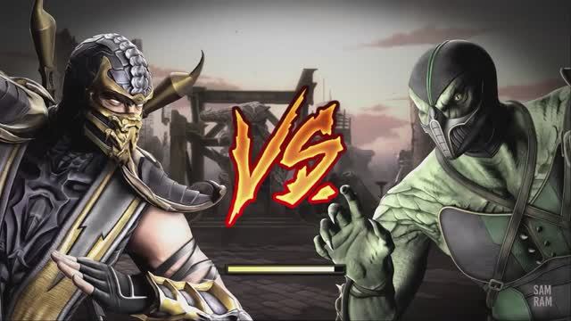Mortal Kombat 9 - Скорпион vs Рептилия. Фаталити