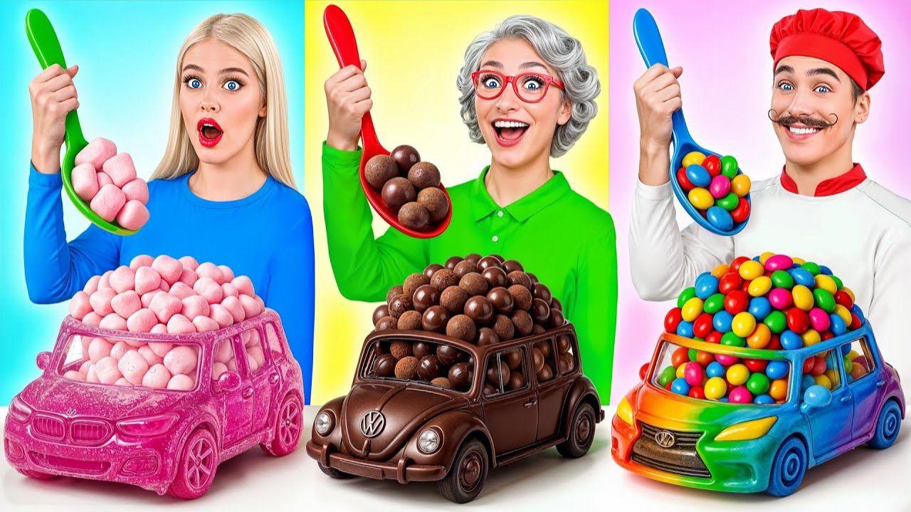 Кулинарный Челлендж Я против Бабушки  Безумные Ситуации с Едой от Candy DO