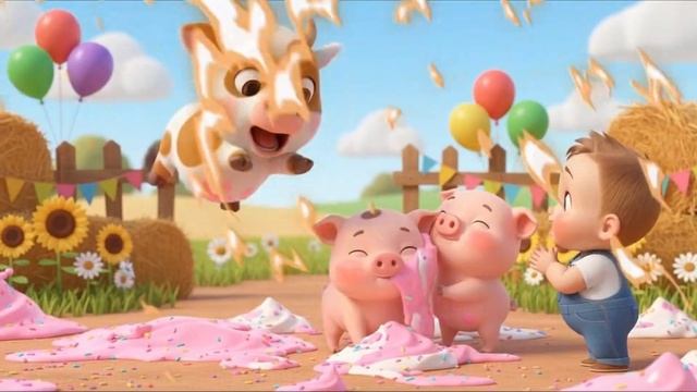 День рождения теленка ! ПЕСНЯ . Мультфильмы для детей и малышей