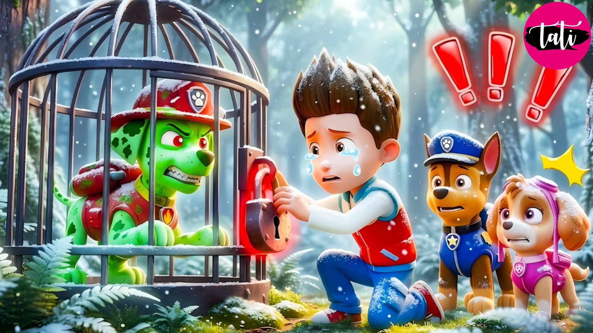 Щенячий патруль и Маршалл. Залипательное видео. Мультфильм для детей и малышей. Анимация 445