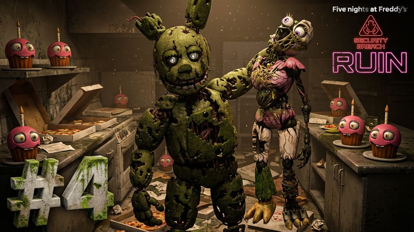 FNAF SB СПРИНГТРАП ВЕРНУЛСЯ И РАЗМОТАЛ ЧИКУ во FNAF Security Breach RUIN 4