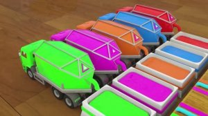 Шины для полицейских машин - Мультфильм про грузовики для детей - Мультики для детей и малышей