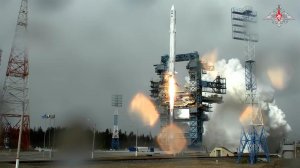 Запуск ракеты-носителя "Ангара-1.2" с космодрома "Плесецк" сняли на видео