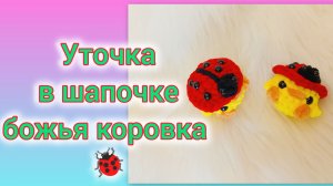 МК уточка в шапочке божья коровка 🐞