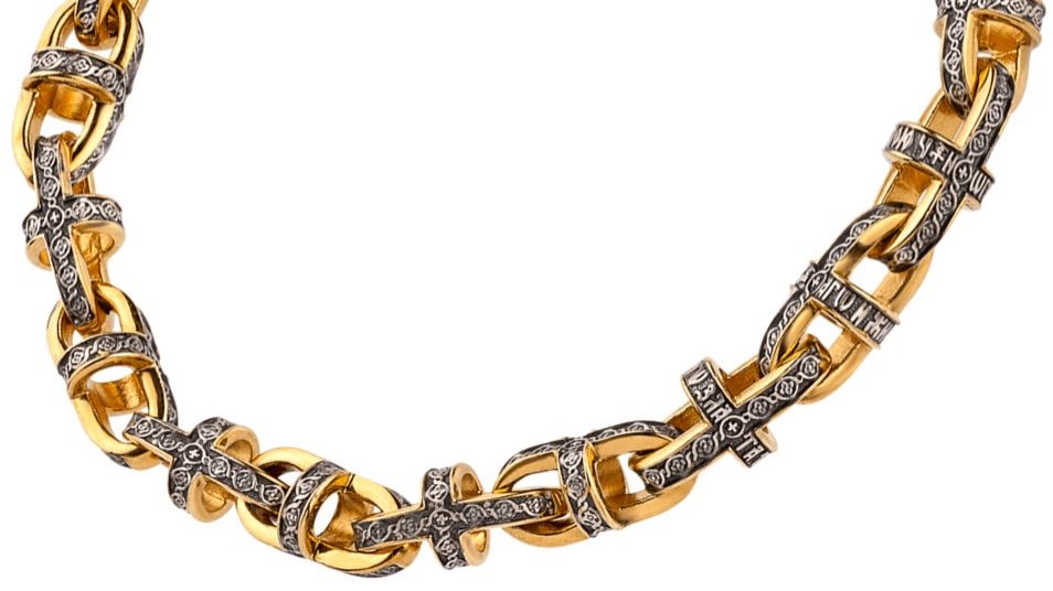 Браслет «Георгиевский крест» серебро 925 проба (арт. 11.152)