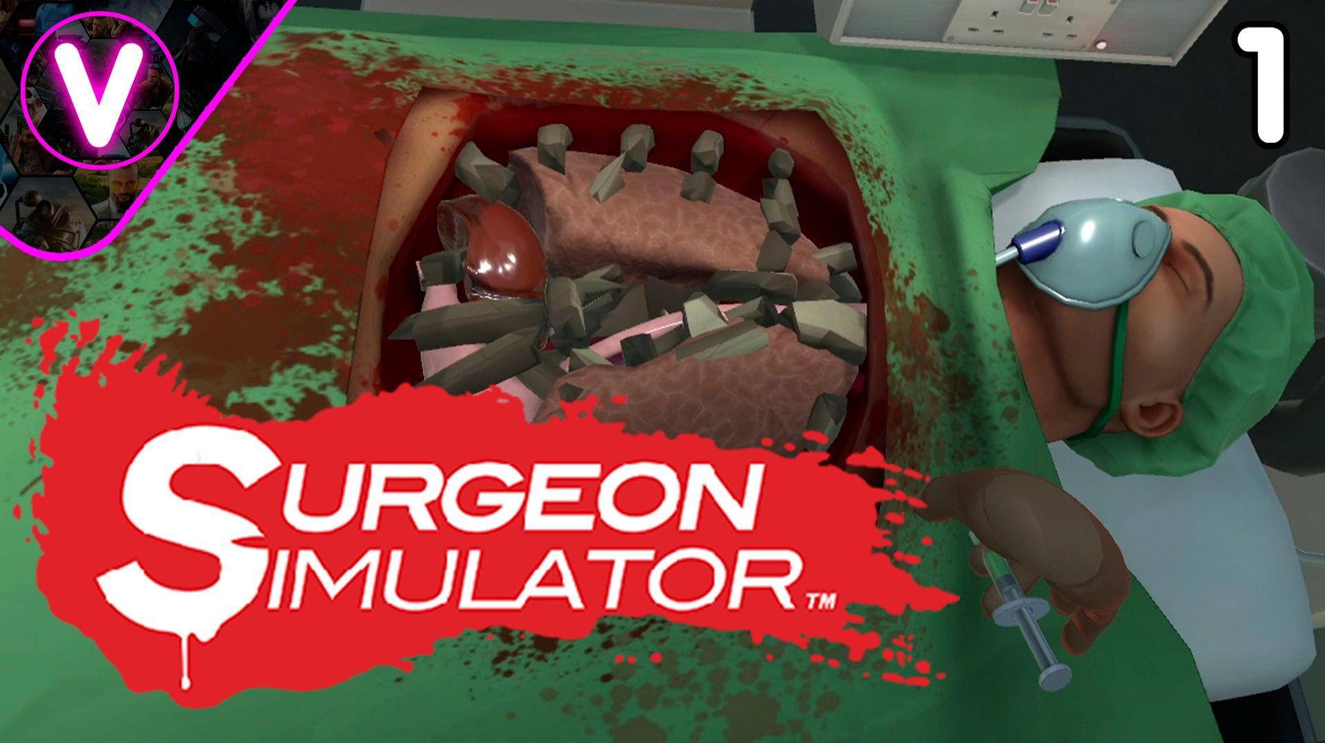 НАЧАЛО КАРЬЕРЫ ХИРУРГА В VR  Surgeon Simulator  Часть: 1