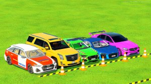 Для детей: ТРАНСПОРТИРОВКА ПОЛИЦЕЙСКОЙ АУДИ,КАДИЛАК,АУДИ И МЕРСЕДЕС НА ГРУЗОВИКАХ МАН 1 часть