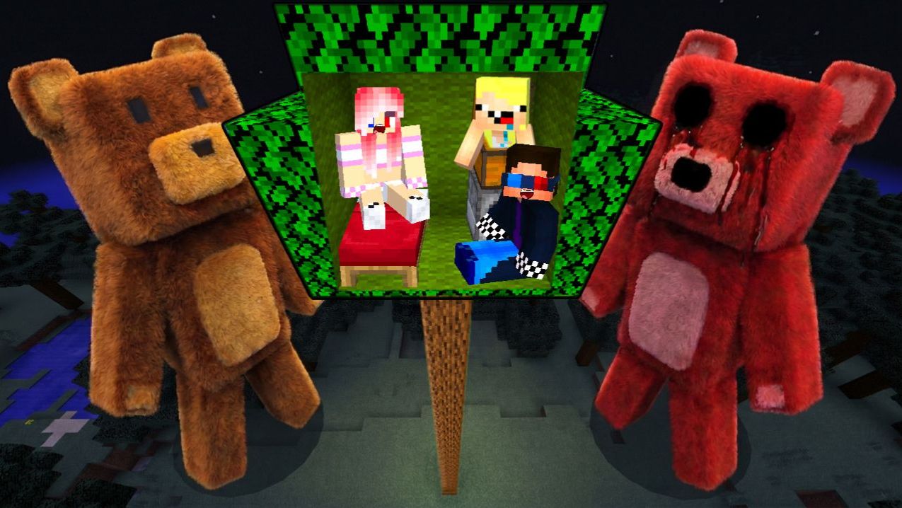 ДОМ НА ДЕРЕВЕ ПРОТИВ СУПЕР БЕАР АДВЕНЧЕР В МАЙНКРАФТ SUPER BEAR ADVENTURE MINECRAFTне оригинал