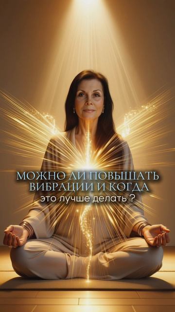 Можно ли повышать вибрации и когда это лучше делать?