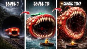 Фигурка «Пожиратель поездов» Тревора Хендерсона, воссозданная из ЛЕГО