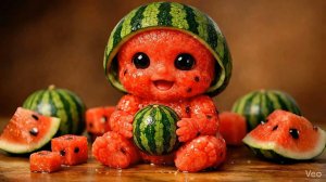 Фруктовые малыши едят настоящие фрукты🍓👶 Невероятно 💛 асмр. Мультики для детей. Мультфильмы