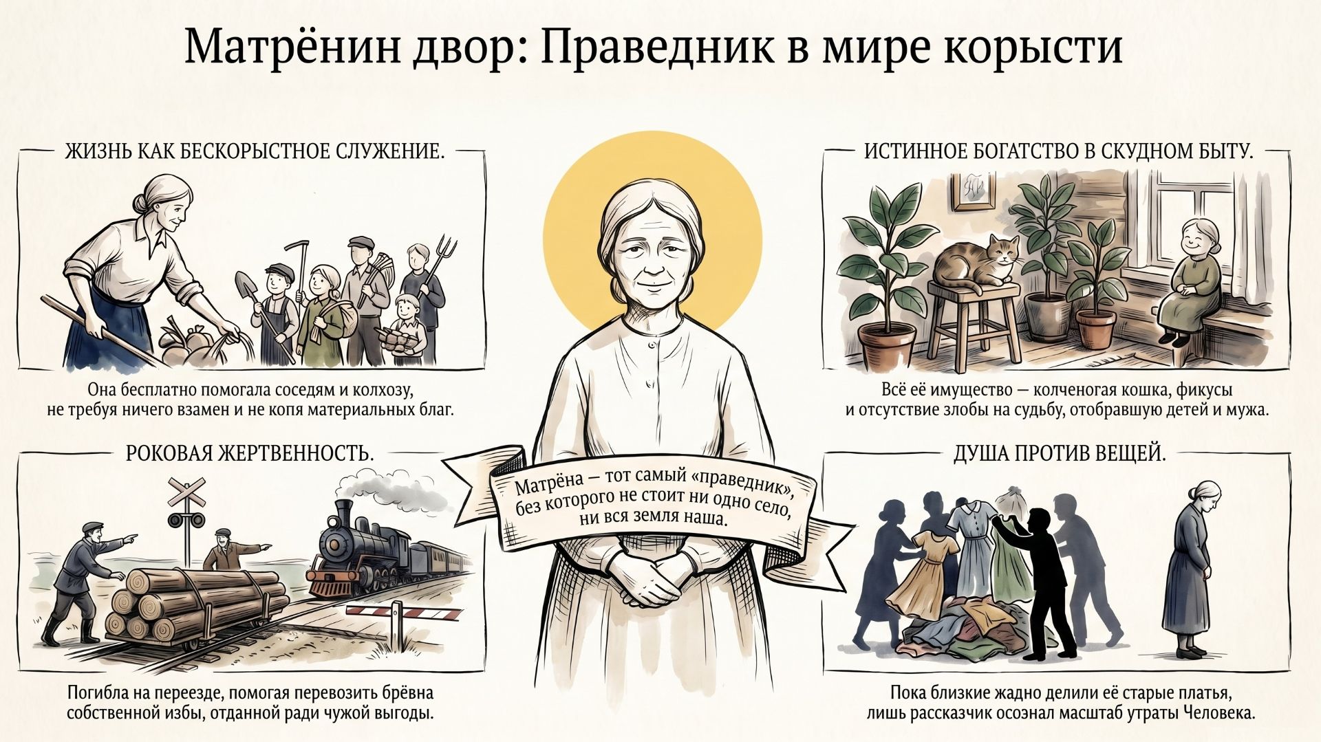 Матренин двор краткое содержание