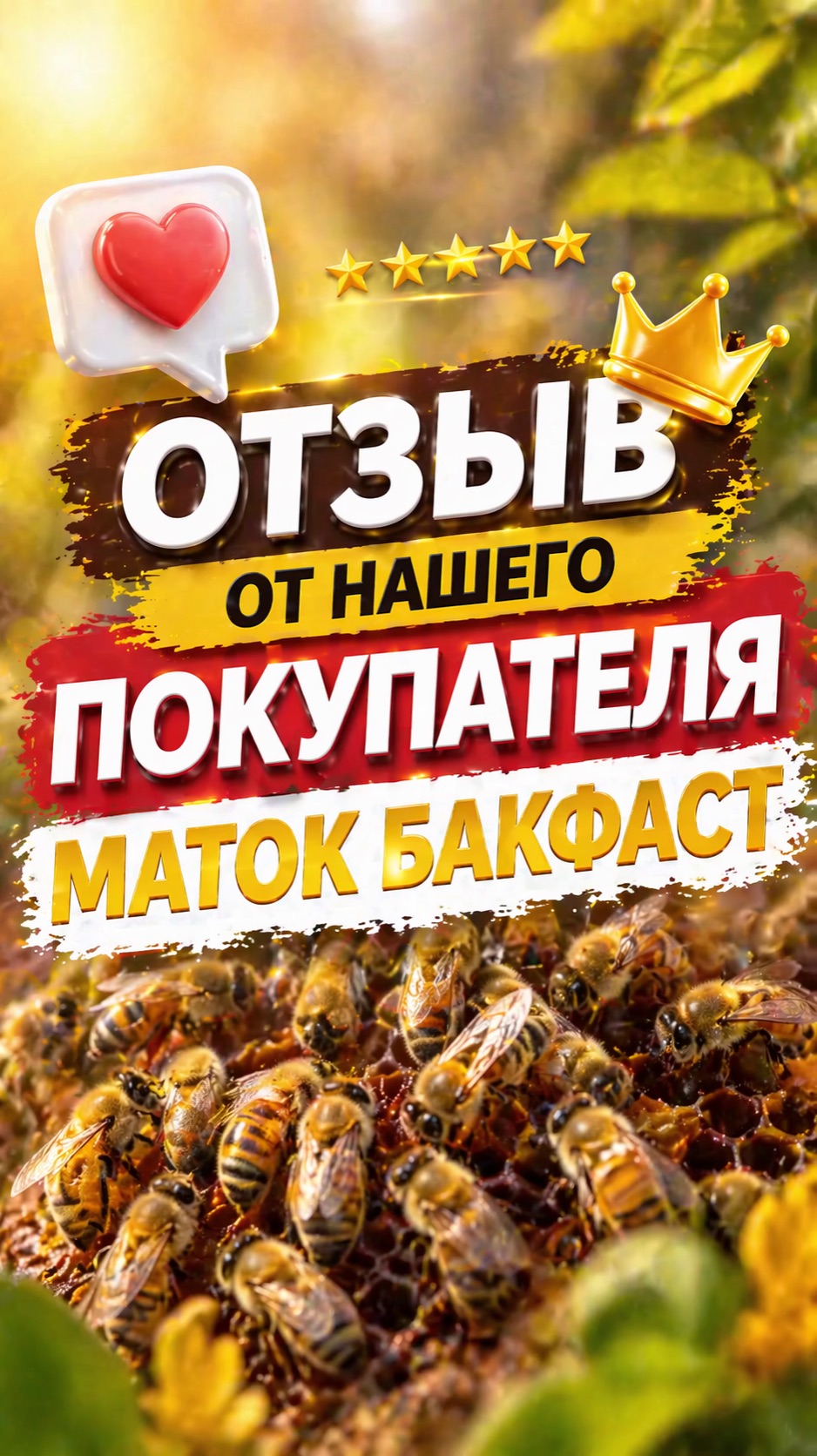 Отзыв от нашего покупателя маток Бакфаст