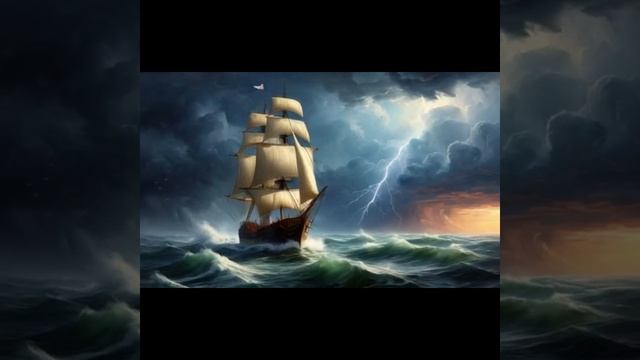 0420шторм на море