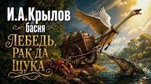 Басня «ЛЕБЕДЬ, РАК да ЩУКА»  И.А. Крылов | Анимация для детей и взрослых | "Живые басни"