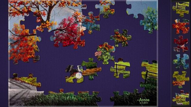 Собираем пазлы. Уютная осень