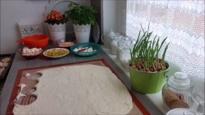 Мини Пиццы! Пирожки с луком и яйцом!  Домашняя еда Кухня Рецепты  #еда