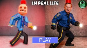 Побег ПОЛИЦЕЙСКОГО С СИРЕНОЙ В РЕАЛЬНОЙ ЖИЗНИ SCARY #OBBY #Roblox