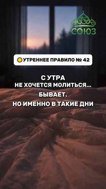 Утреннее правило №42