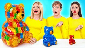 Большая, Средняя или Маленькая Тарелка Челлендж # Сумасшедшие Лайфхаки и Рецепты Candy DO