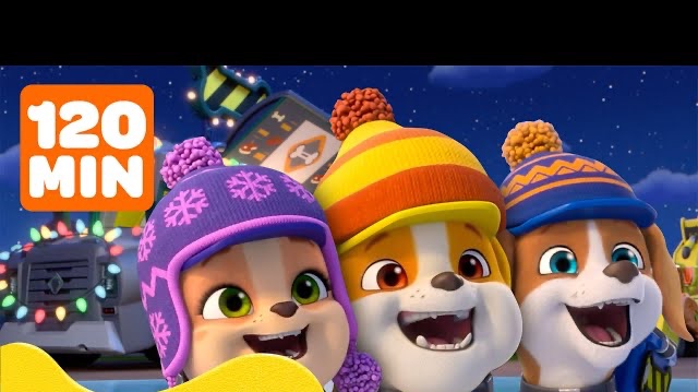 Щенячий патруль. Крепыш и команда. Лучшие зимние спасения и постройки Крепыша