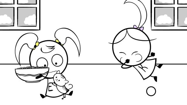 READING FUN with Emma & Kate ! EK Doodles Educational Animation