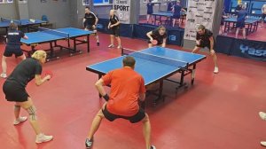 II ф. Виноградов/Шарый (1081) - Перекрестенко/Люжина (1058)  Парный турнир по настольному теннису