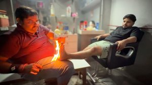 The MOST INTENSE  Fire🔥 Foot Reflexology ASMR Massage By Shamboo Barber ｜ For DEEP Relaxation