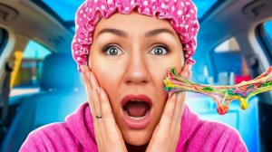 🍿КОГДА К МАМИНОЙ МАШИНЕ ПРИКЛЕИЛАСЬ ЖЕВАЧКА🤣 Смешные ШОРТСЫ про семью #shorts