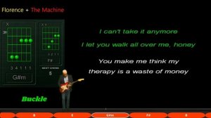 Florence + The Machine - Buckle - Backing Track with lyrics and chords [JGCh46XKWuQ]