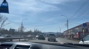 Весенний день.Улица 9 мая .Улица Шахтёров. Красноярск