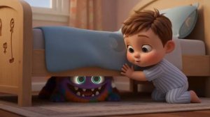 Монстр под кроватью! Мультфильмы для детей и малышей!